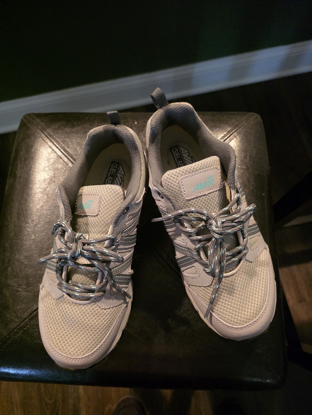Avia Women's Mesh Athletic Sneakers - Lightweight Comfort Grey Size 8W